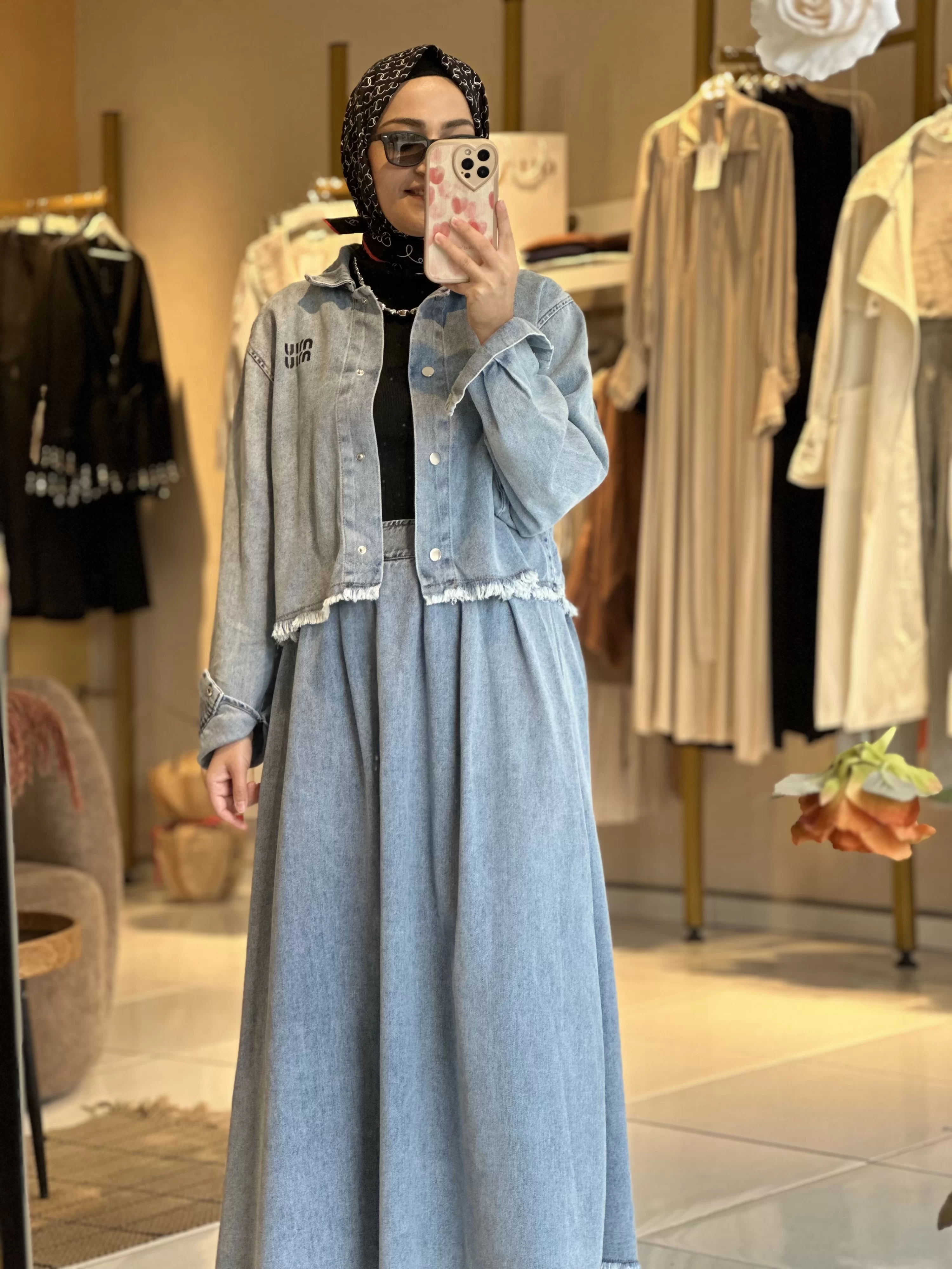 Denim İkili Takım