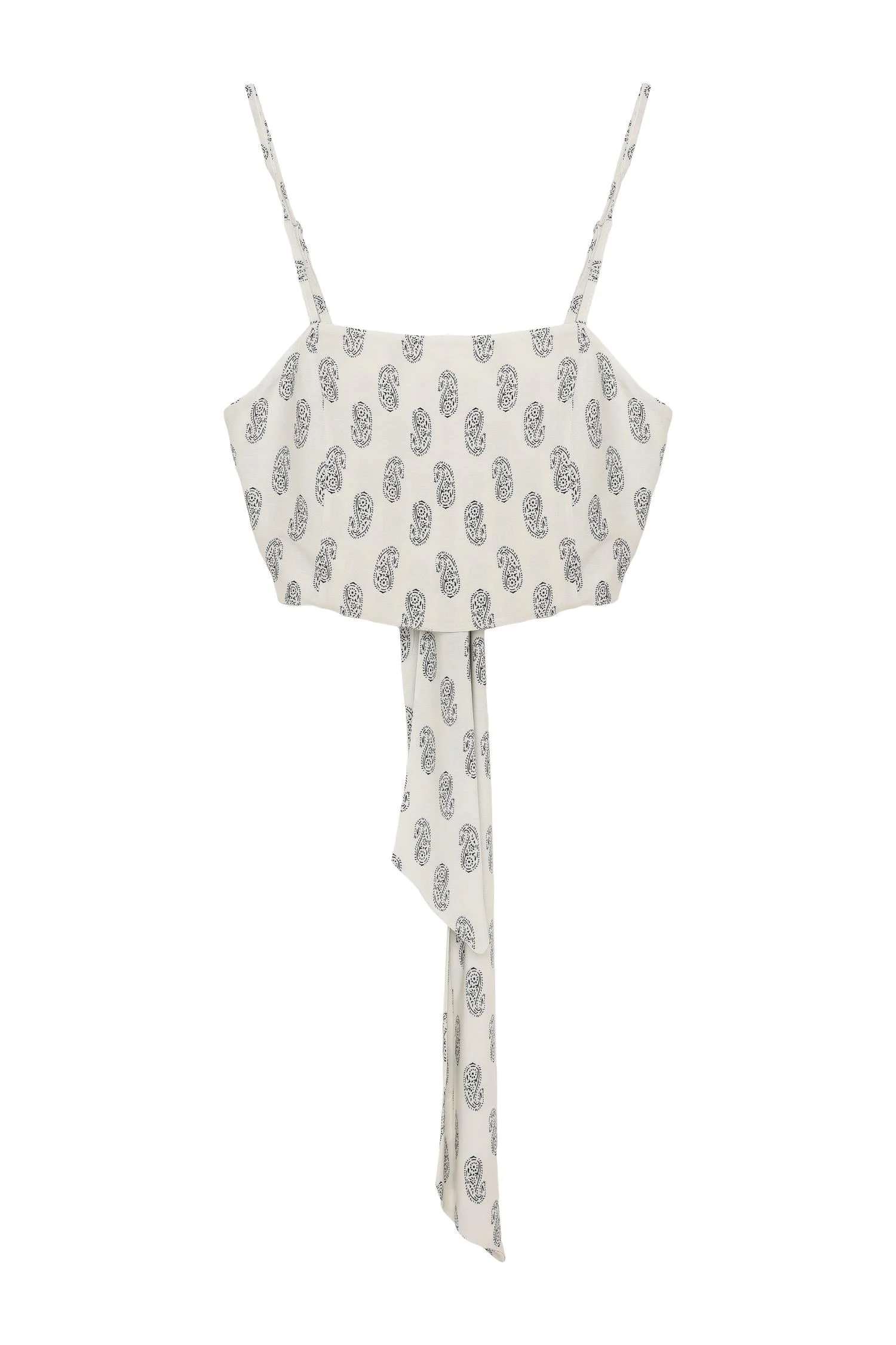 Desenli Crop Bluz Natur