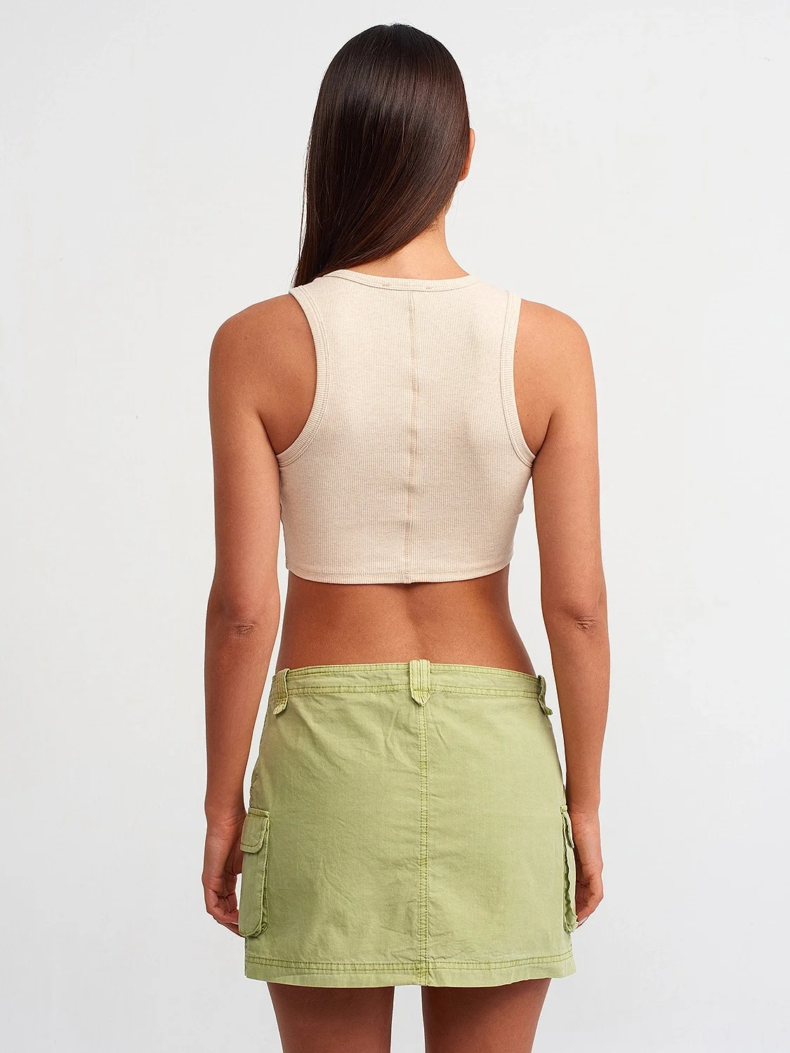 Dikiş Detaylı Crop Top