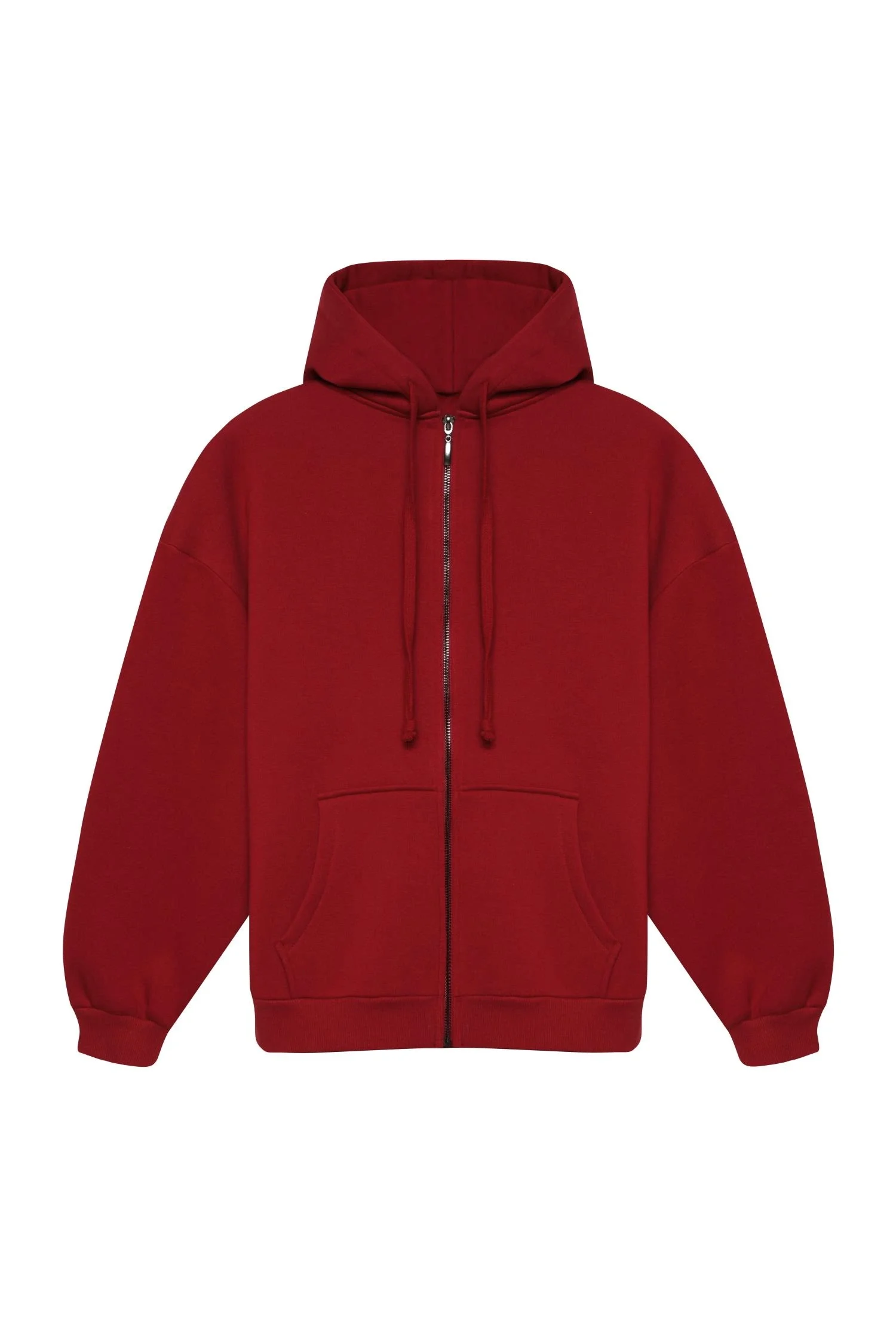 Fermuarlı Sweat Bordo