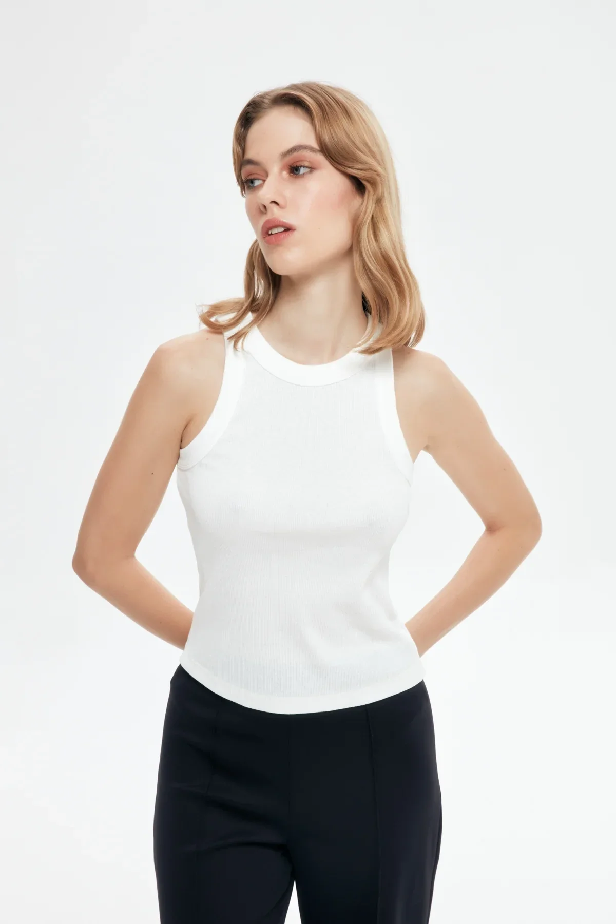 Halter Yaka Basic Fitilli Atlet