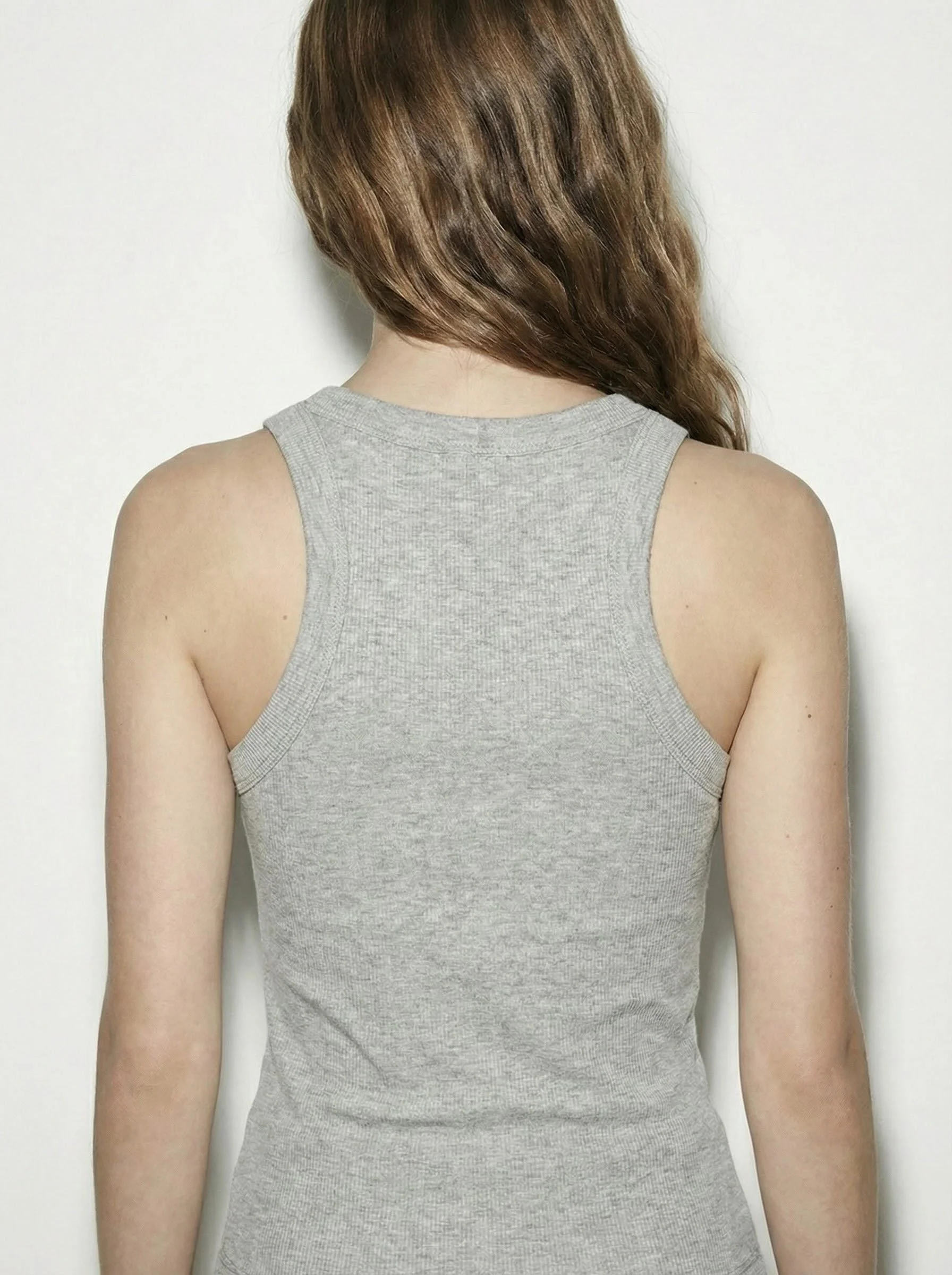 Halter Yaka Basic Fitilli Atlet Karmelanj