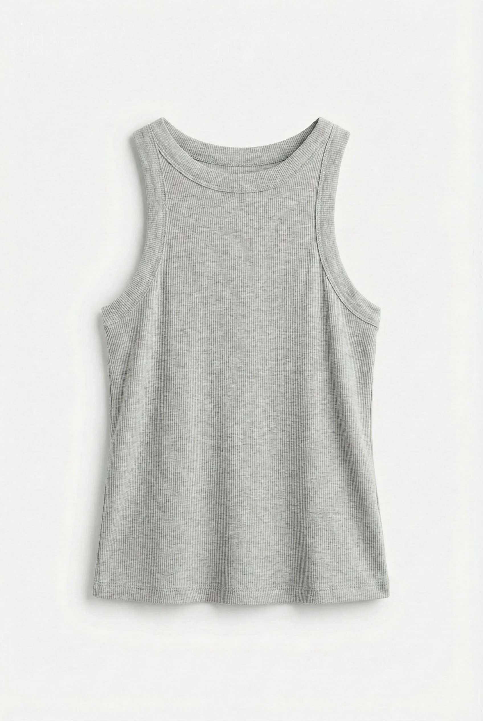Halter Yaka Basic Fitilli Atlet Karmelanj