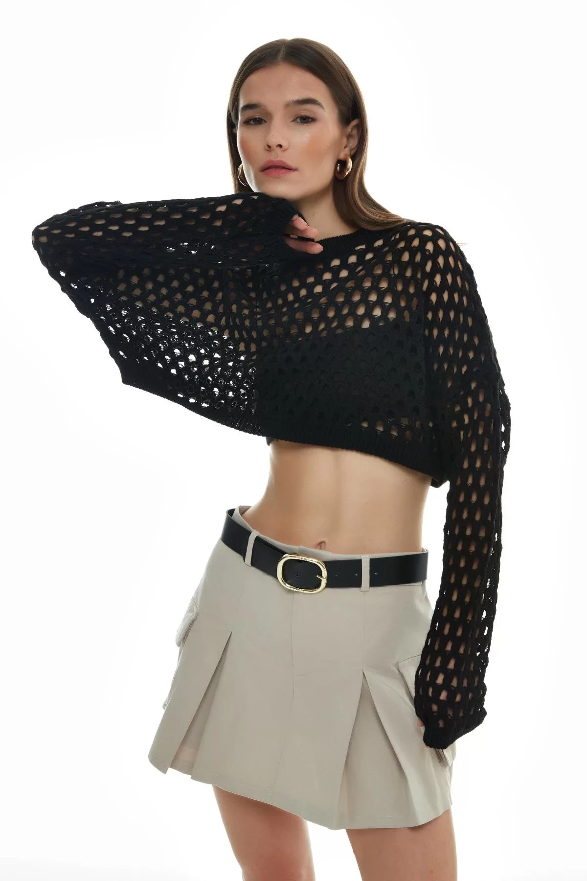 Örgü Crop Triko