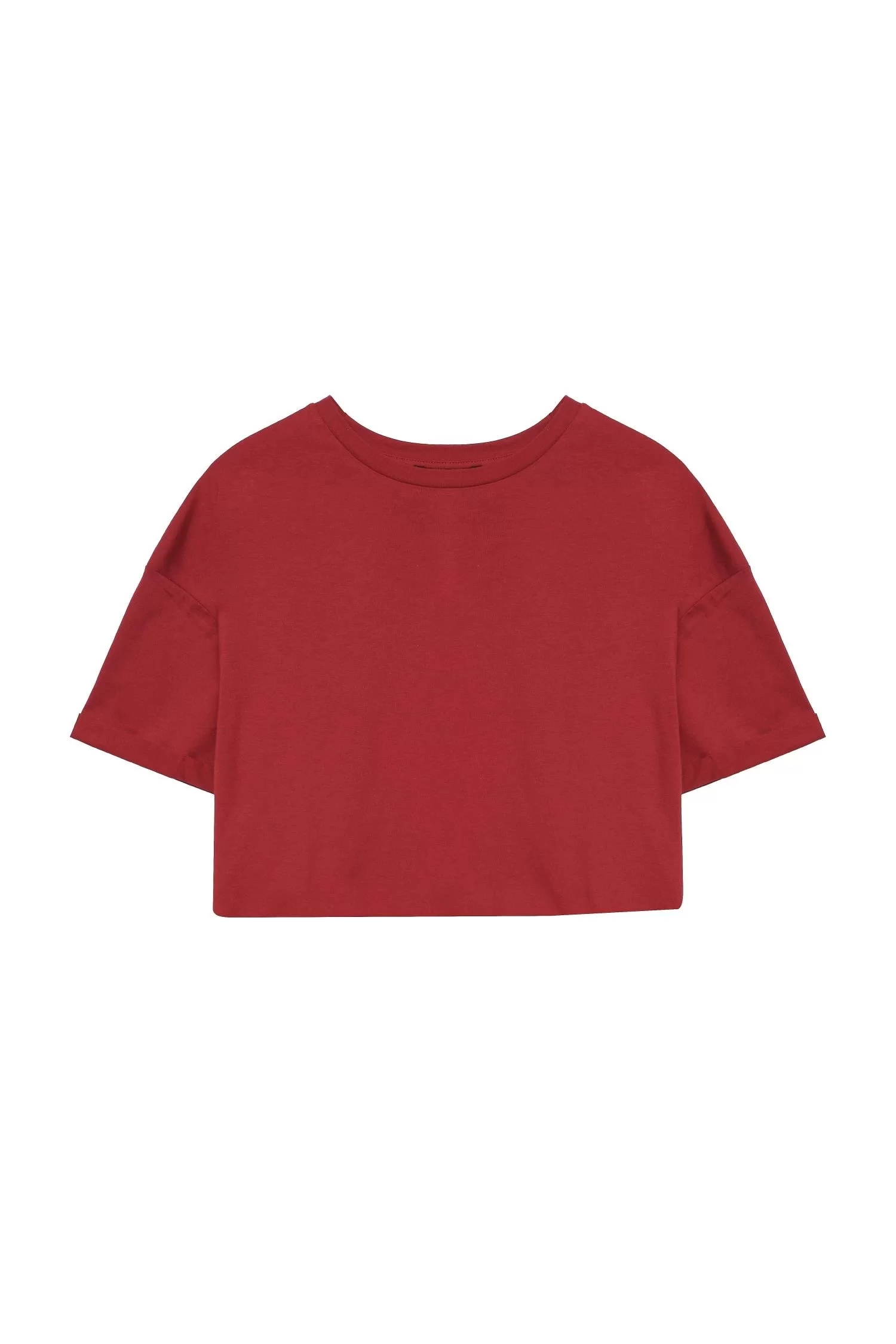 Quzu Basic Tshirt Bordo