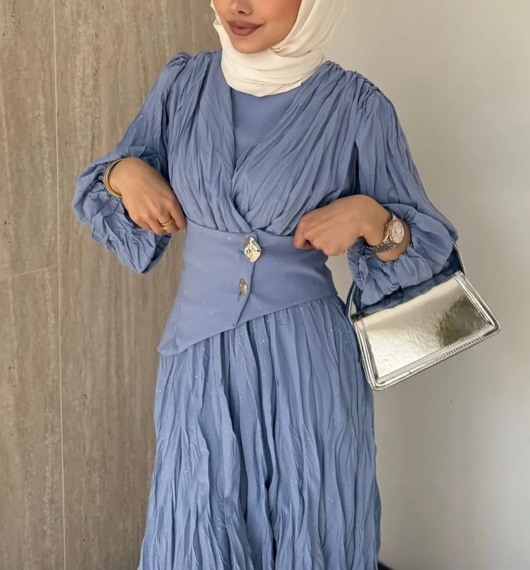 Simli Kıraşlı Elbise