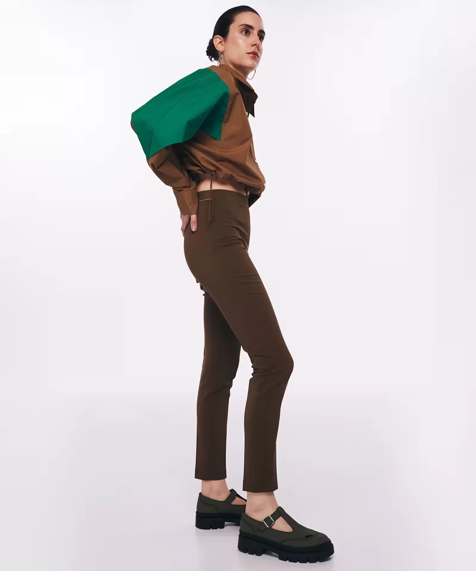 Slim Fit Haki Pantolon Twist