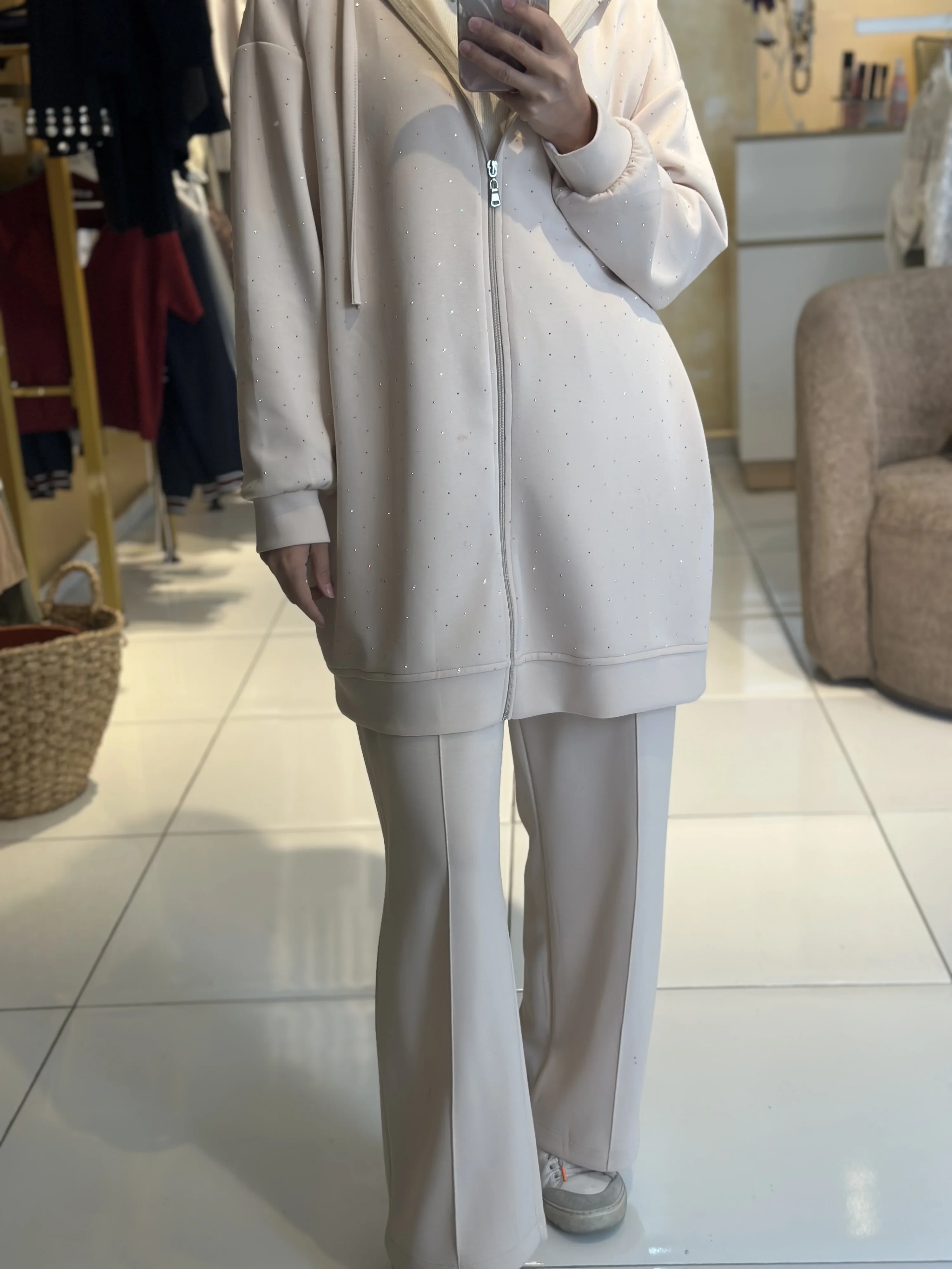 Star Modal İkili Takım - Krem