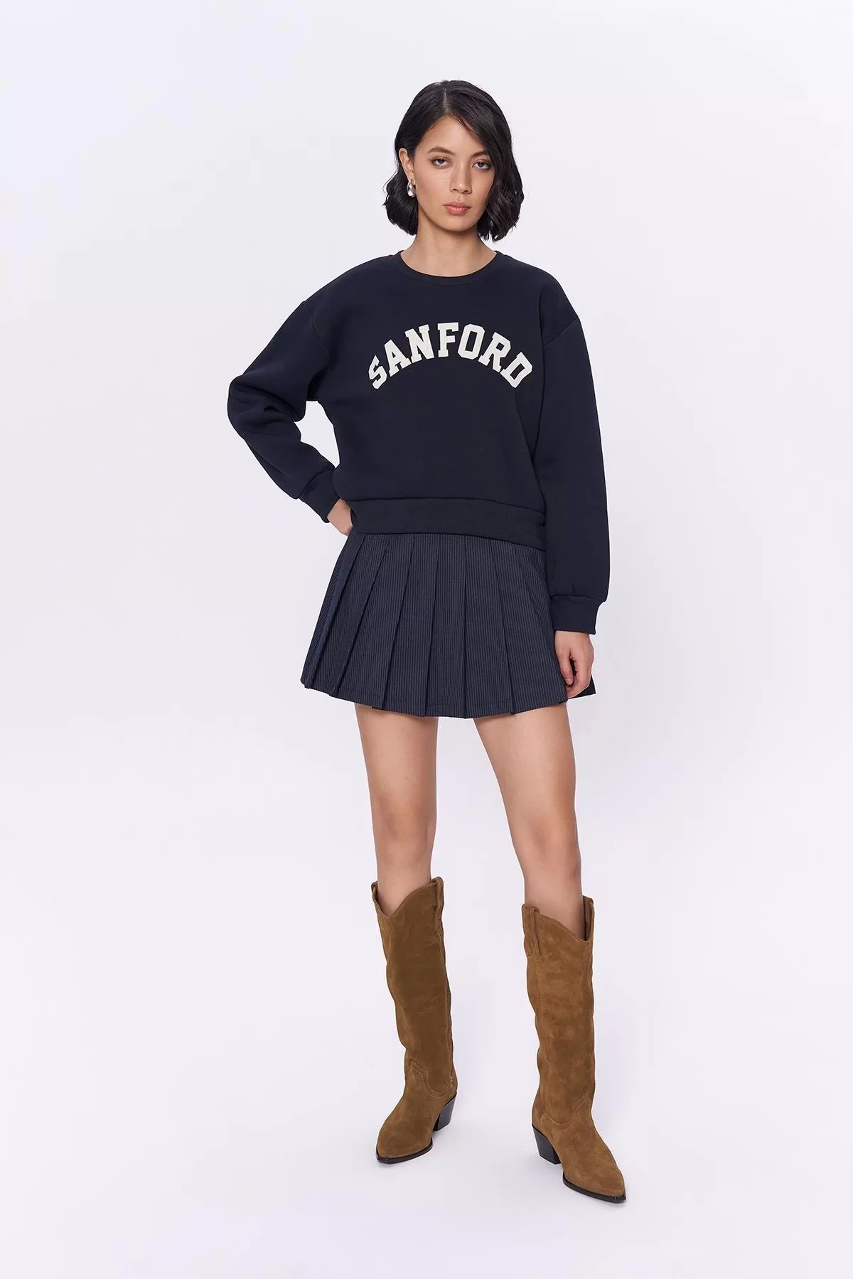 Yazı Baskılı Sweatshirt