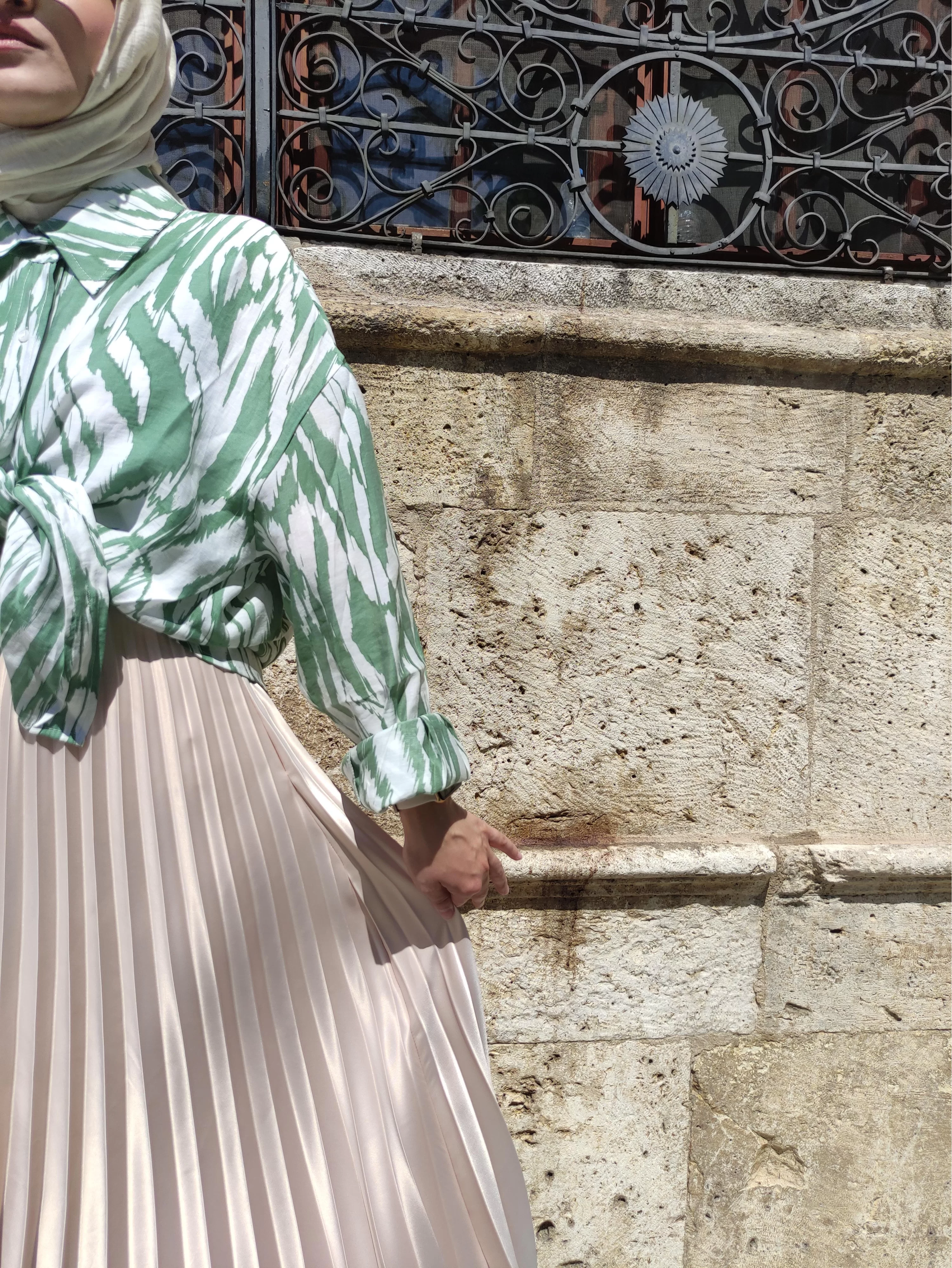 Zebraye Oversize Gömlek