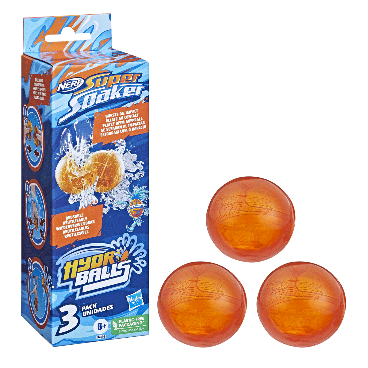 F6392 Nerf Super So Hydro  3lü +6 yaş