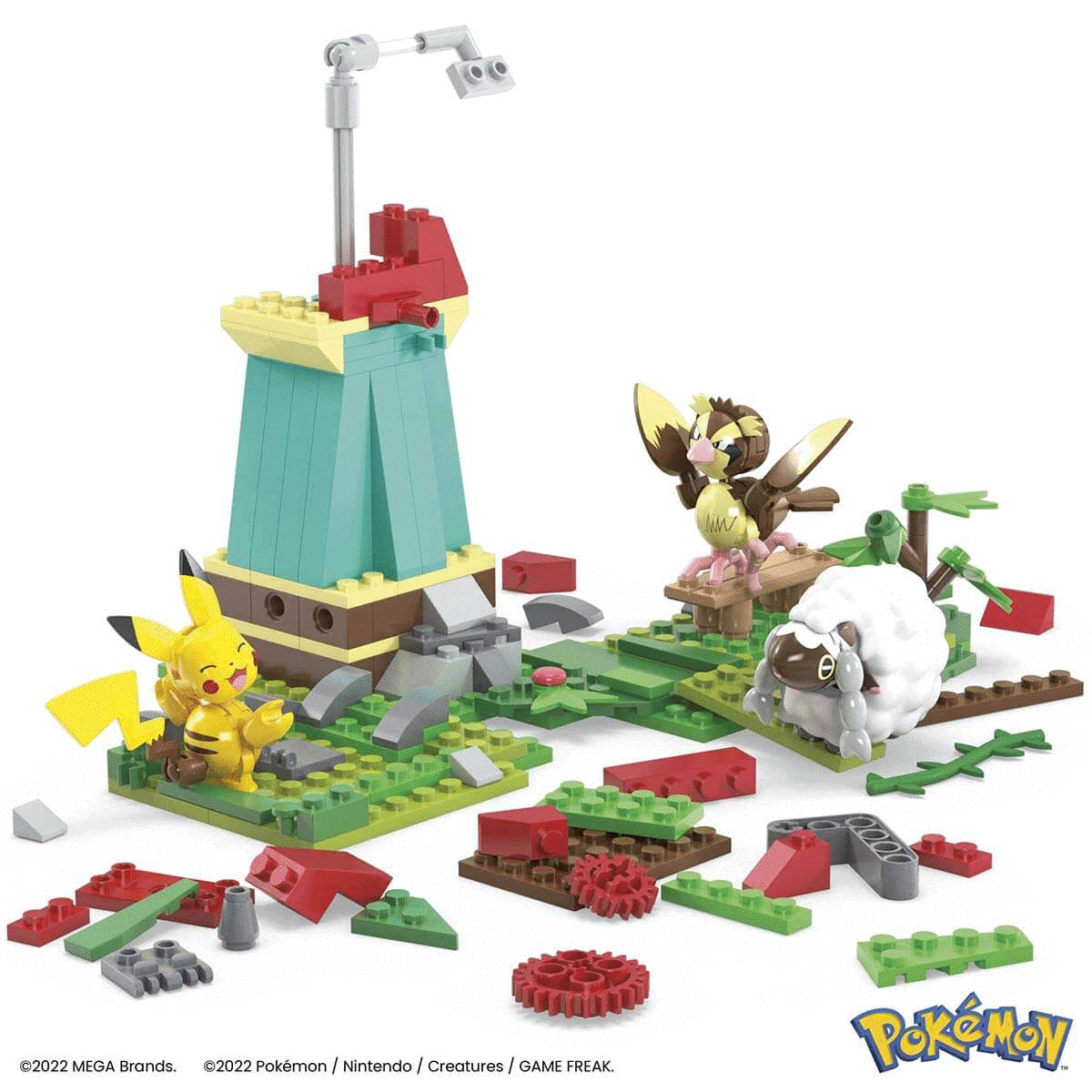 HKT21 MEGA™ Pokémon™ Countryside dmill - Yel Değirmeni Kasabası Seti 240 parça +7 yaş