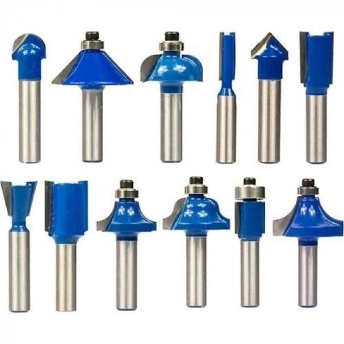 03039 8 mm 12 Parça Ahşap Freze Uç Seti