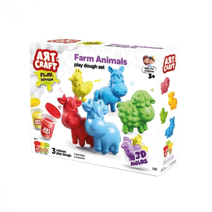 03993 Art Craft Çiftlik Hayvanları Hamur Set 168 Gr -Fent