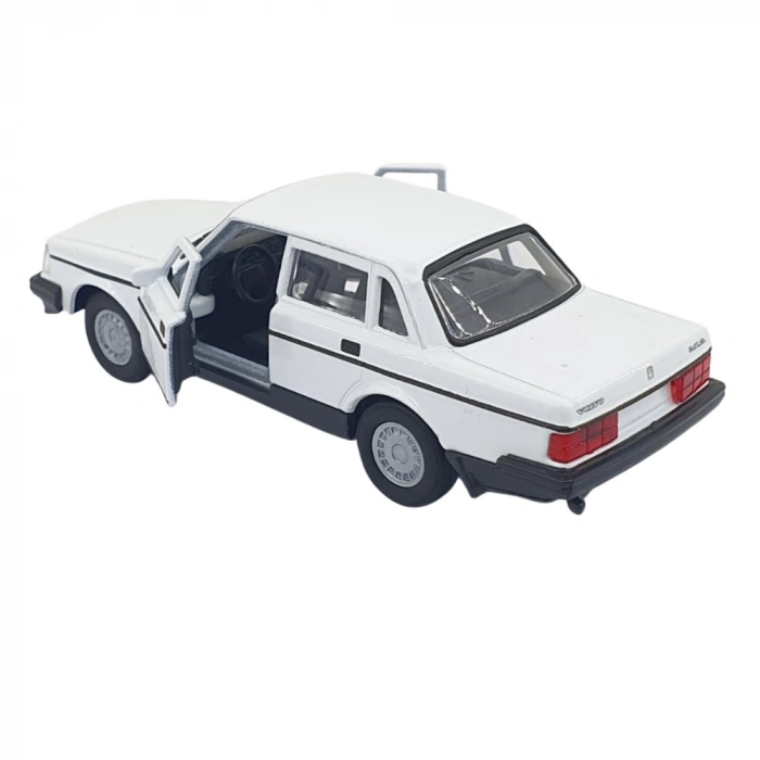 1:32 Volvo 240 GL Çek Bırak -Araba -  43784-BEYAZ - 1 ADET