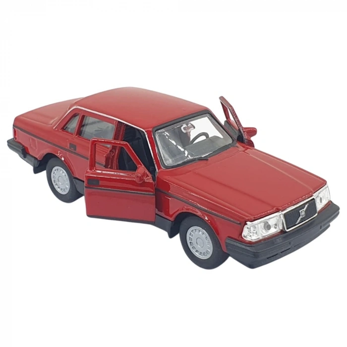 1:32 Volvo 240 GL Çek Bırak -Araba -  43784-KIRMIZI - 1 ADET