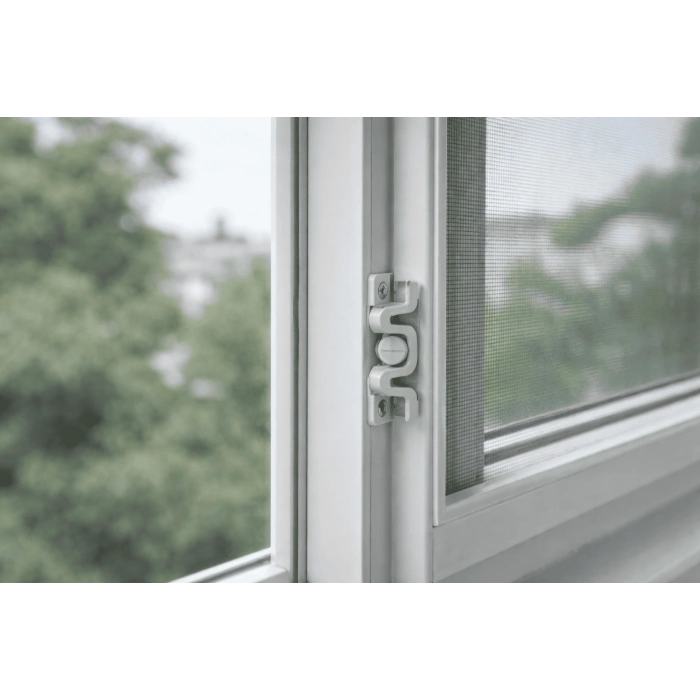 10 Adet Plastik Beyaz Sineklik Çıtçıtı – Dalı ve Pratik Sineklik Sabitleme Aparatı