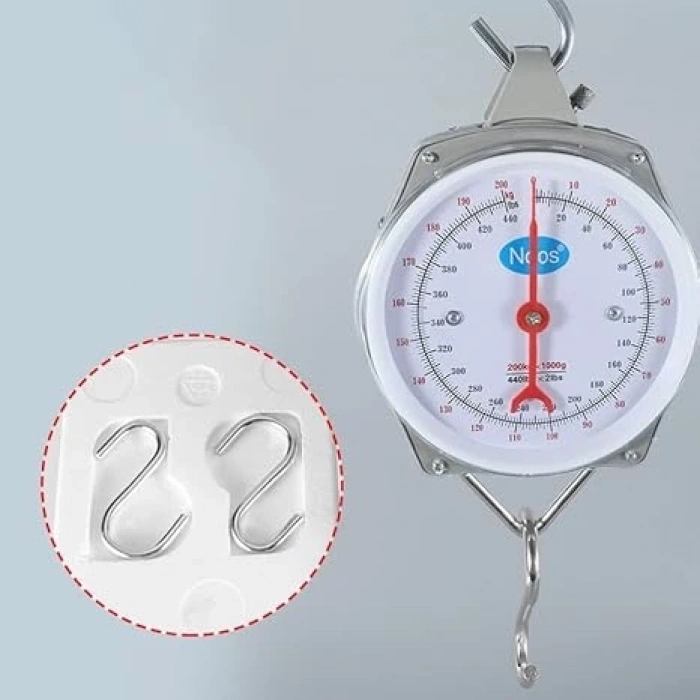 100 kg Kapasiteli Askılı Terazi  Dayanıklı, Net Kadranlı, Çift Ölçü Birimli, Endüstriyel ve Dış Mekan Uyumlu (  )