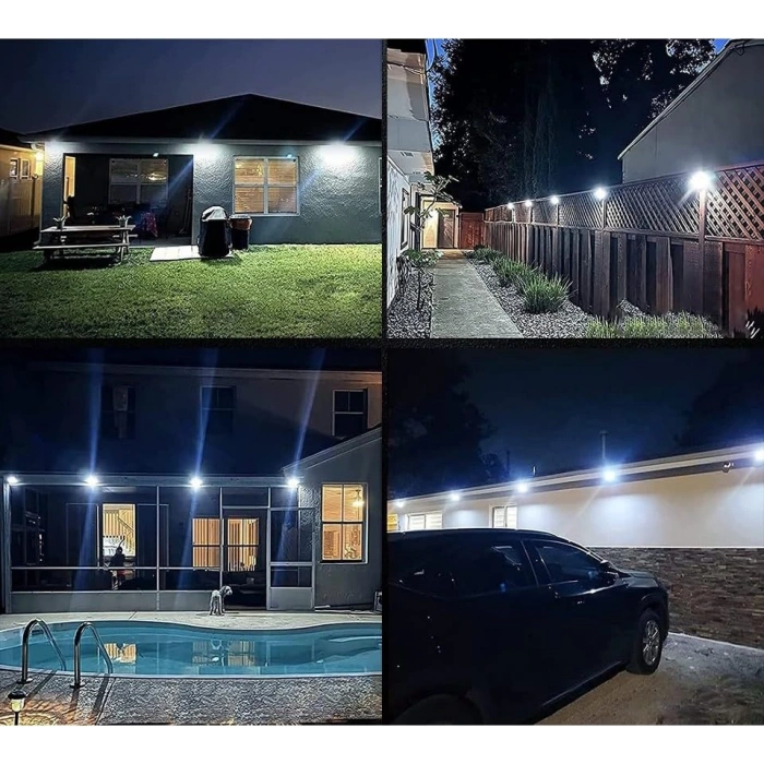 100 Led DIŞ Mekan Solar Aydınlatma Fotoselli Solar Lamba Hareket Sensörlü
