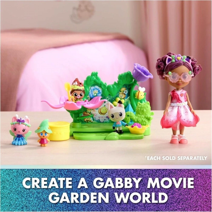 1008538 SUN-SPM-FİGÜR SET GABBY S DOLLHOUSE BAHÇE SETİ 12 PRÇ.