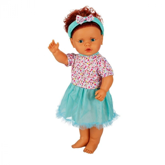 1060011 Lila Sesli lı Et Bebek 60 cm