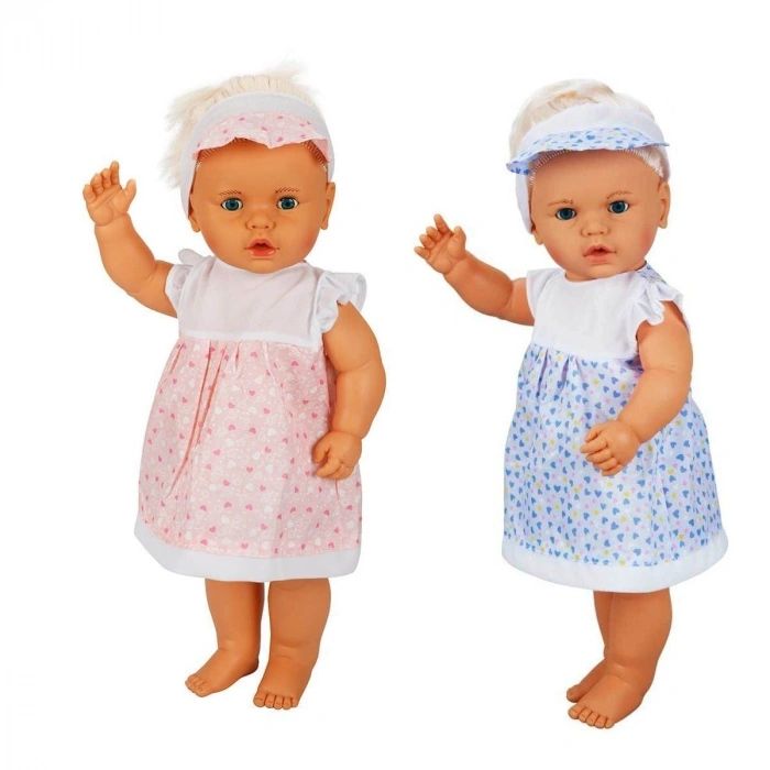 1060011 Lila Sesli lı Et Bebek 60 cm