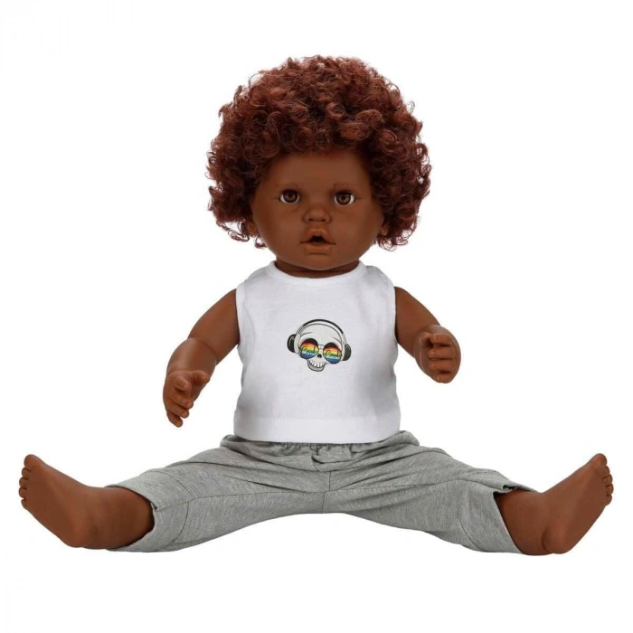 1060091 Dada Kıvırcık lı Bebek 60 cm -Sunman