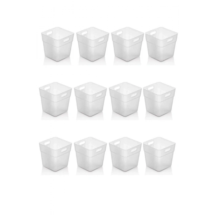 12 Li Buzdolabı İçi Mini Düzenleyici Kutu Organizer  Buzdolabı Kapak Düzenleyici (74)