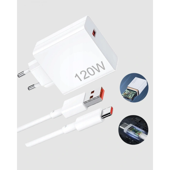 120W TypeC Hızlı Şarj Adaptörü – Akıllı Koruma ve Turbo Güç Desteği