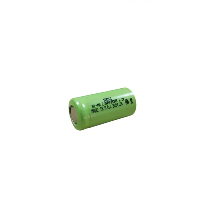 1.2V 750 Mah  2/3Aa  Nimh Şarjlı Pil  (Başsız / Flat Head) (74)