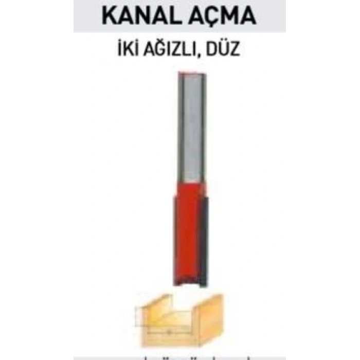 14405 İki Ağızlı Freze Kanal Açma Bıçağı 8X10X25 mm