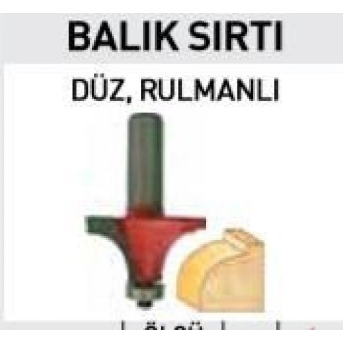 14451 Balıksırtı Freze Bıçağı 12 mm  R5