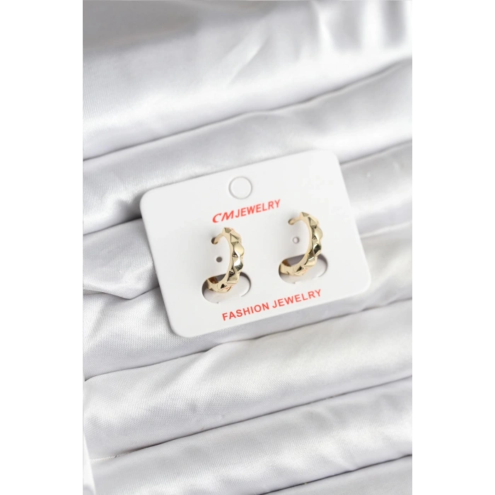 14K Gold Renk Kaplama CM Kadın Küpe