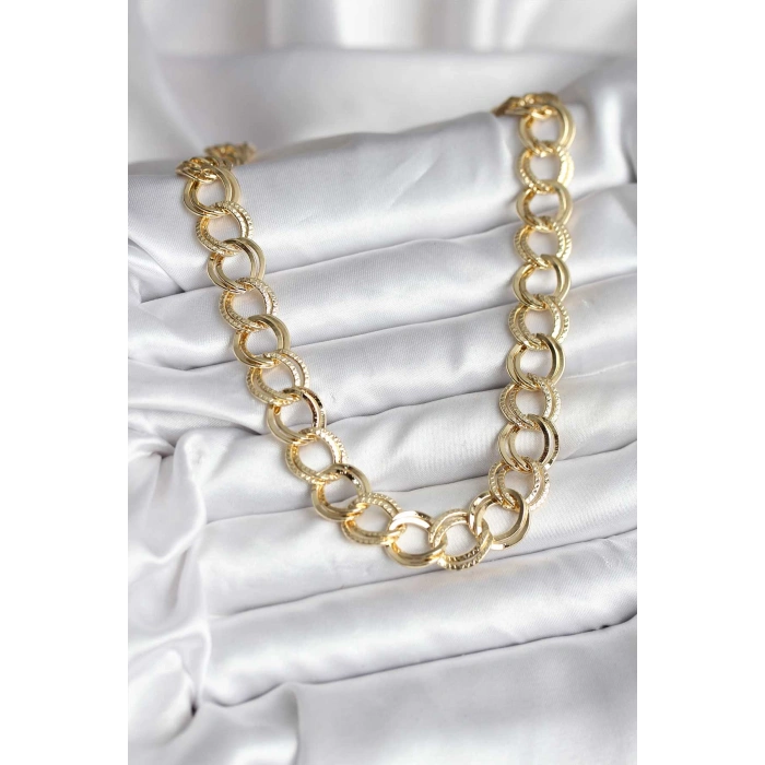 14K Gold Renk Kaplama Samanyolu Model CM Kadın Kolye