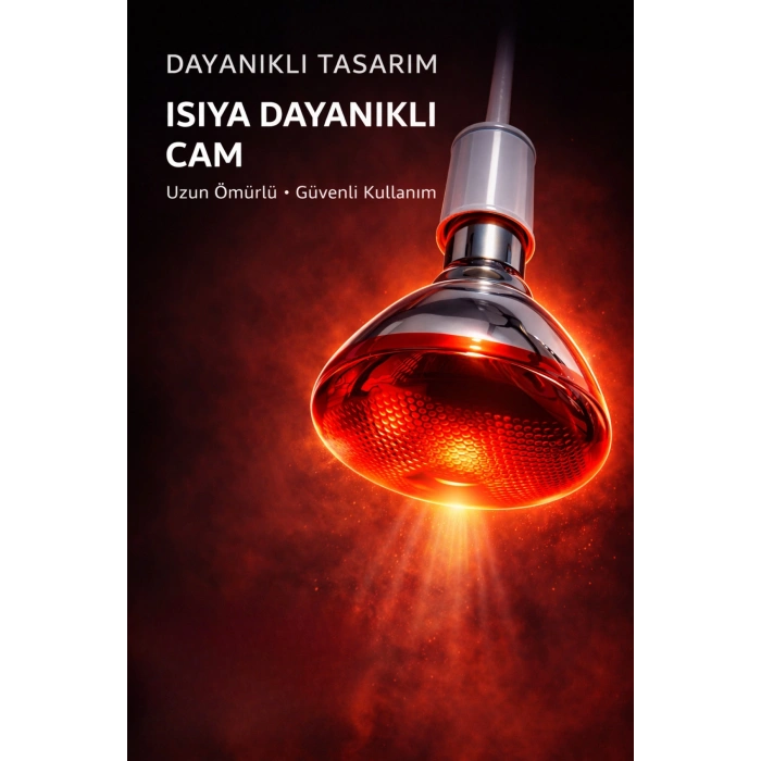 150W Isıtıcı Ampul Kırmızı Isı Lambası Civciv Kümes Kuluçka E27 Duy Isıtma Ampulü (  )