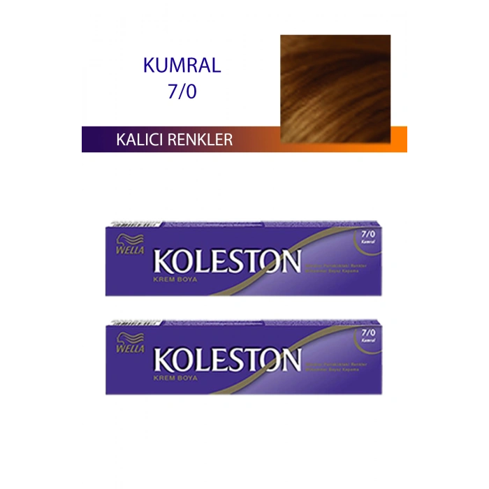 2 Adet Single Tüp Boya Saç Boyası Kumral 7/0 (74)