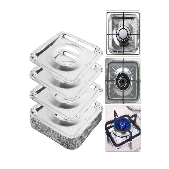 20 Adet ak Üstü Koruyucu  Önleyici Isıya Dalı Yıkanabilir ak Gözü Izgara Koruyucu Folyo