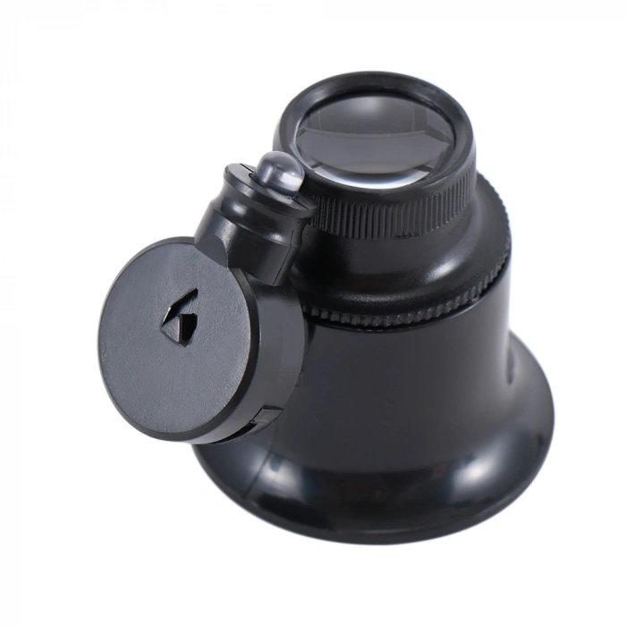 20X Büyütmeli Saat Takı Onarım Için Cam Lensli Optik Işıklı Göz Büyüteç Mg13B-9A