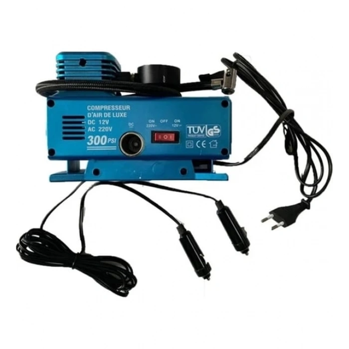 220 Volt12 Volt 250 Psi Geniş Uygulama Yelpazesi Kompresör Lastik Hava Şişirme Oto Pompası (  )