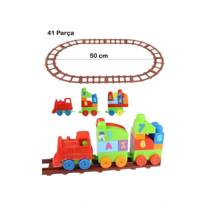 2403 - PLAYBOX 41 PARÇA LEGO TREN SETİ - 1 ADET