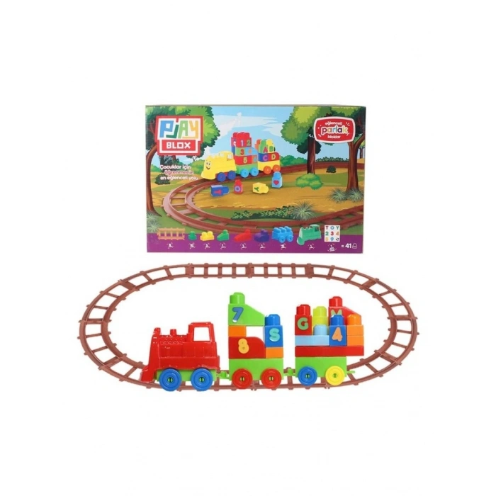 2403 - PLAYBOX 41 PARÇA LEGO TREN SETİ - 1 ADET