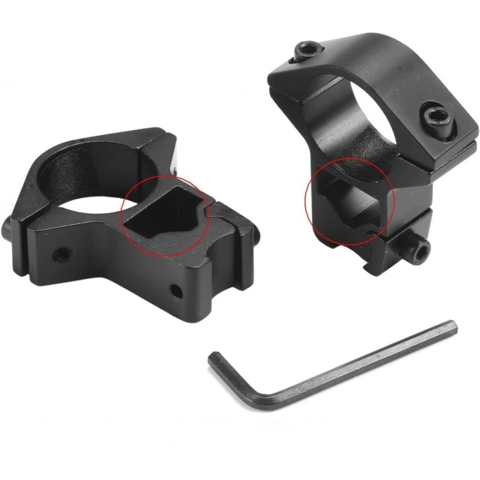 25.4mm dürbün için 11mm YÜKSEK Halı Ayağı