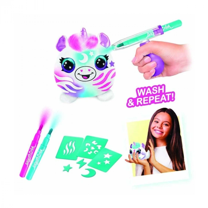 28796 SUN-CNL-HOBİ SET AIRBRUSH PLUSY STERY MINI PLUSH