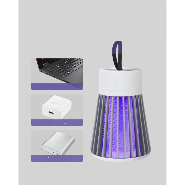 2’si 1 Arada LED Işıklı Elektrikli Böcek Öldürücü