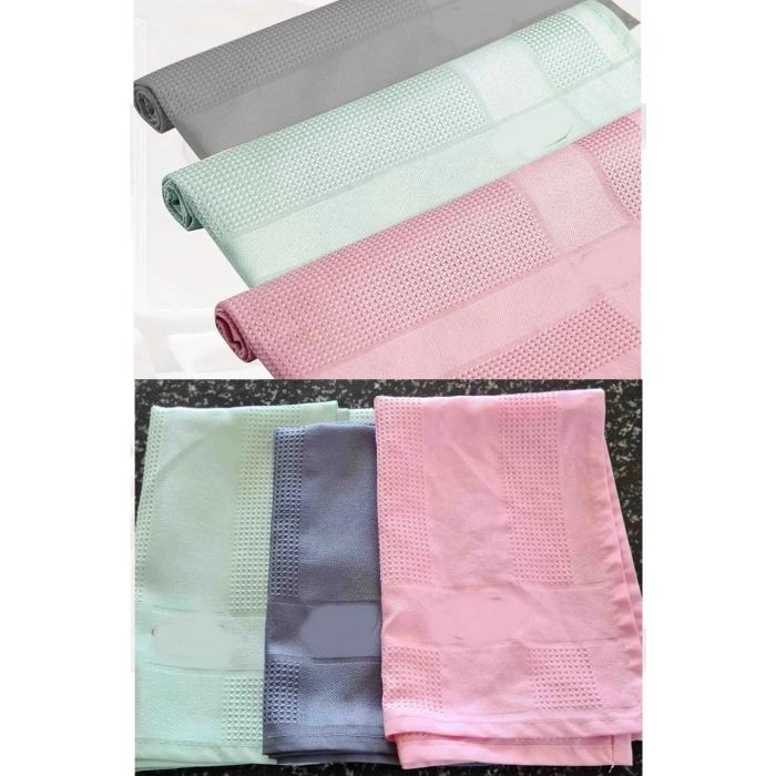 3 Adet Gerçek Mikrofiber Temizlik Bezi (40x60 cm) - İz Bırakmaz Cam Ev Araba Temizlik Bezi