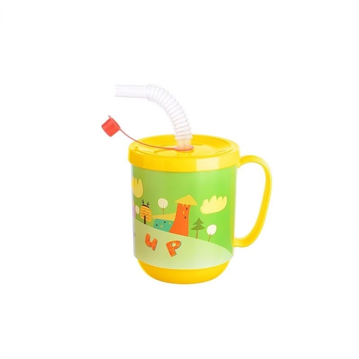 3 Adet pipetli Çuk Içecek Bardağı Desenli Bardak 350ml