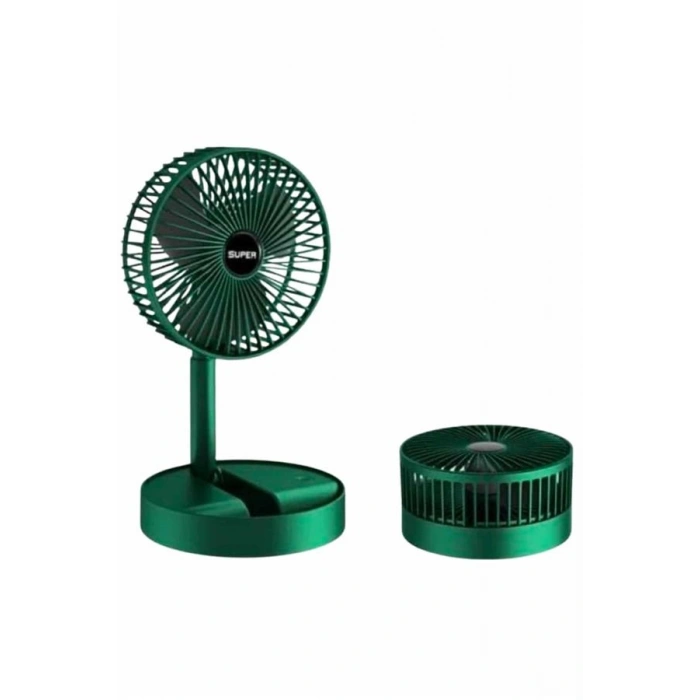 3 Kademe Hız Ayarlı Vantilatör Telefon Standlı Şarjlı Katlanabilir Soğutucu Pervane Yeni Nesil