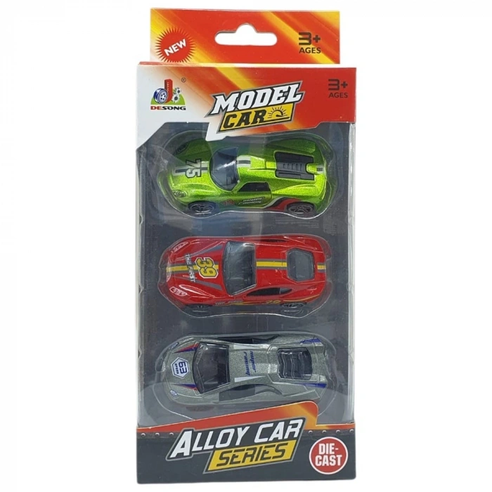 3lü Araba Yarış Seti - Die Cast - DS045 - 1 ADET