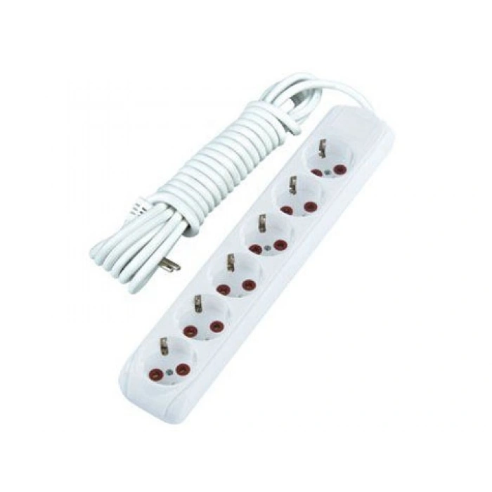 3 Mt. Kablolu 6 Lı Topraklı Grup Priz (74)