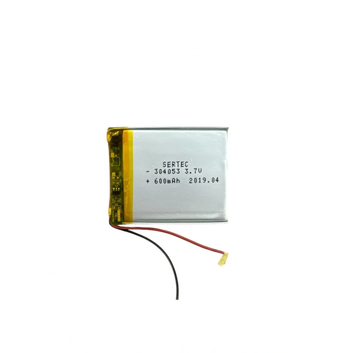 304053 3.7V 600 Mah Lipolymer Pil Devreli/1.5A (74)